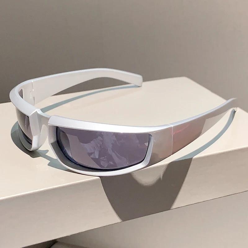 New in Y2k Punk Sunglasses Men Women Trendy Fashion Outdoor Mirror Shades Eyewear Popular Ins Cycling Goggle Sun Glasses