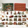 Weihnachtsgeschenk für Jungen 2026 Weihnachtsbaumfarm Adventskalender, 24 Tage Countdown-Box mit Mini-Themenfiguren und Zubehör Kinder Sammler, Festlich