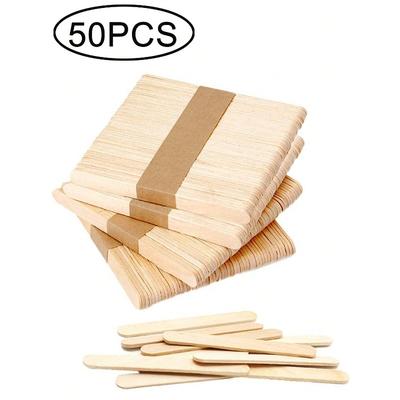 Craft Stick Ice Cream Natural Wooden Stick Cake Tool Wooden Stick DIY Self-Service Snack Stick
