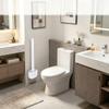 Wall Mounted Toilet Brush Set  Flexible Flat Head Toilet Cleaner Brush for WC Bathroom Deep Cleaning Dead Ends and Corners