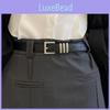 Vintage Black Women's Belt Effortless Fashionable Simple Pu Material For Stylish Outfits