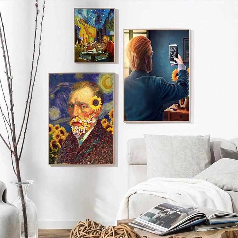 Funny art Canvas Art Paintings Poster And Print Abstract Wall Art Picture For living room home decoration No Frame