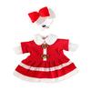 1 Set Christmas Porch Goose Outfits Outdoor Garden Lawn Yard Goose Statue Winter Santa Claus Elf Dress Xmas Holiday Party Dress-up Clothing