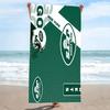 NY Jets Print Beach Towel, Large Soft Quick Dry Towel for Beach Camping Swimming