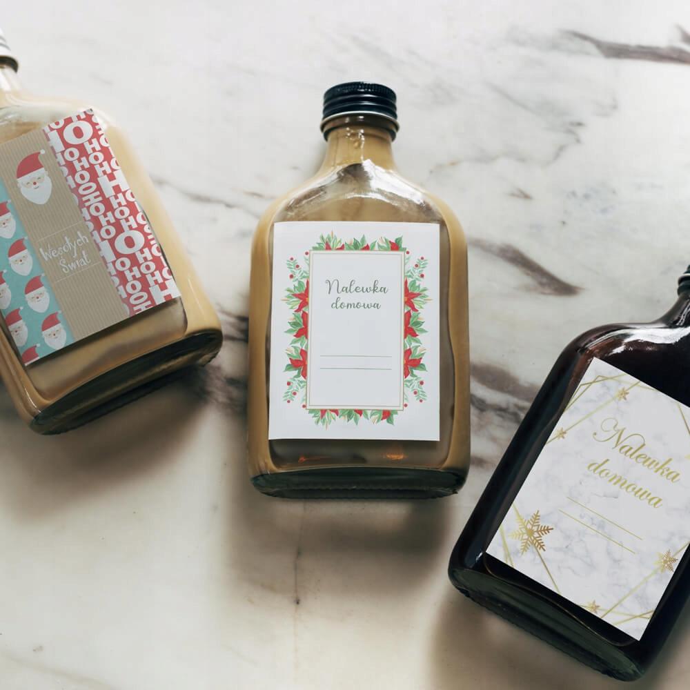 SET OF 50 CHRISTMAS LABELS for Bottles of Alcohol and Tinctures CHRISTMAS