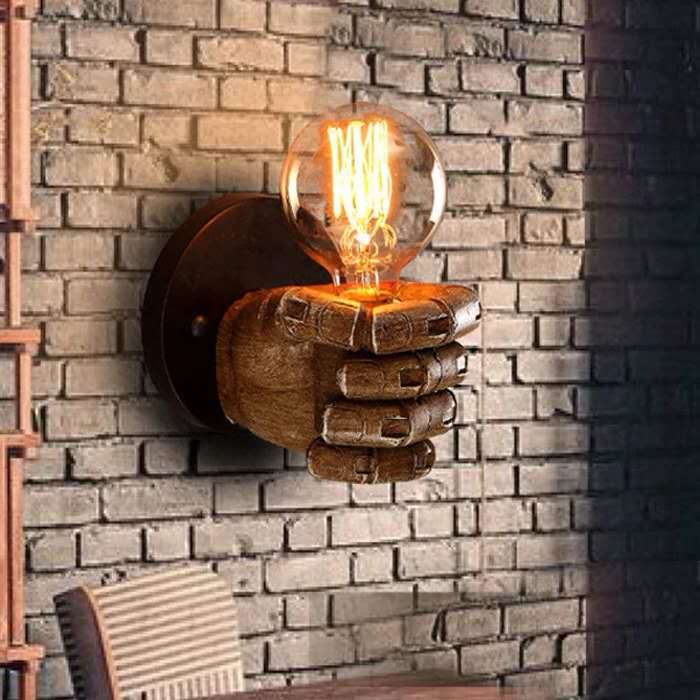 Vintage Wood Wall Lamps In the United States, Resin Lamps for Restaurants, Studios, Restaurants, Bars, and Cafes