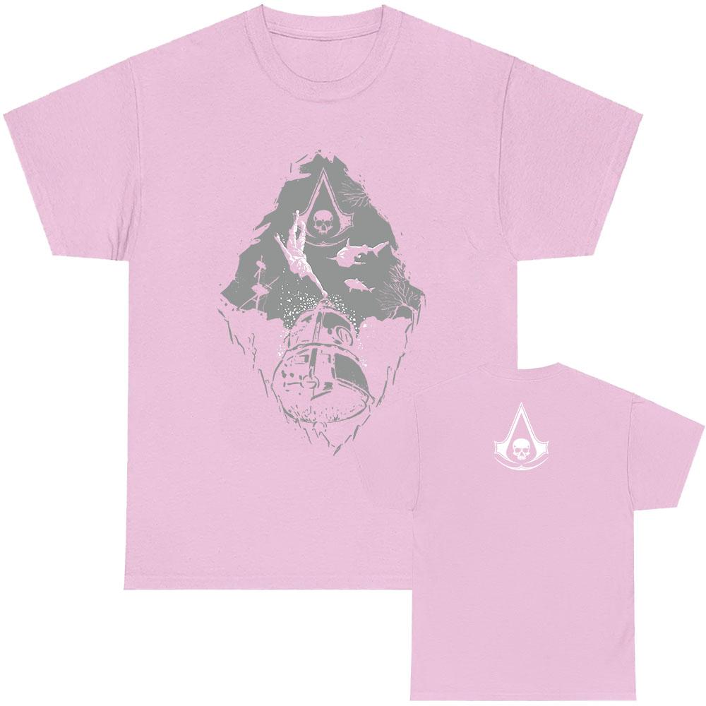 Diving Bell Design Graphic Tshirts Game Assassin'sCreed Black Flag Resynced T-shirt Unisex Streetwear Cotton Men Women Tees Top
