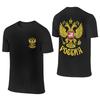 Custom Coat Of Arms Of Russia T Shirts Men Short Sleeve Russian National Pride Tshirts Streetwear Tee Tops Pure Cotton Tshirt