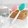Silicone Body Scrubber Exfoliator with Handle Gentle Back Bath Brush Deep Cleansing Bath Brush Promote Blood Circulation Shower Loofah for Shower