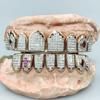 Custom Princess Baguette Cut Invisible Setting Pass Diamond Tester VVS Moissanite White Gold Rose Gold Silver Grillz Jewelry