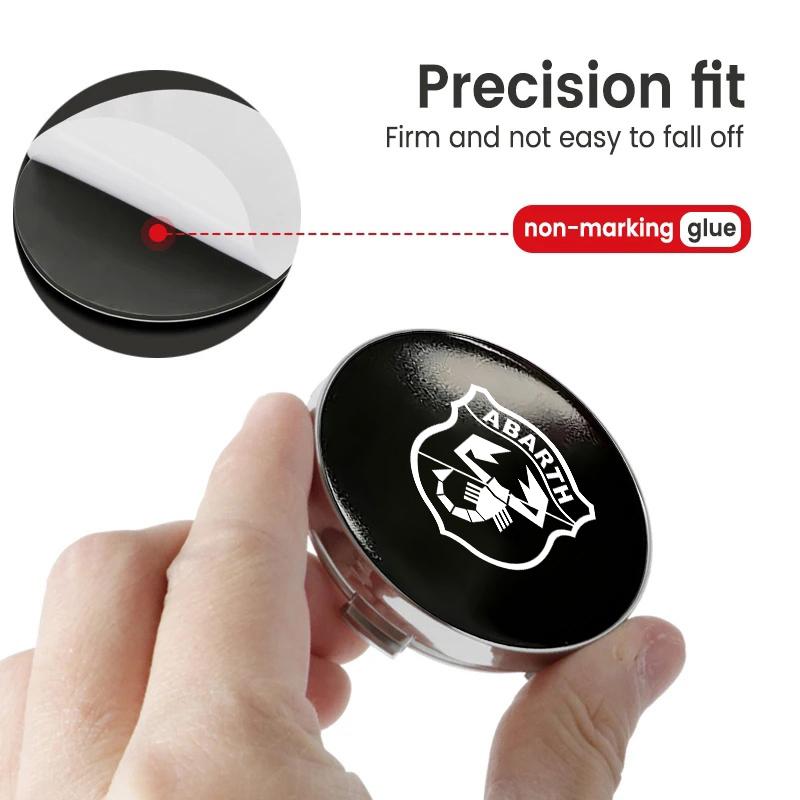 For Abarth Universal Car Wheel Center Hub Cap Auto Anti-Scratch Hub Protector FIAT 500 Tipo FR Panda Argo Freemont Bravo Punto