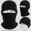 2 w 1 Zimowa Dzianinowa Czapka Kominiarka Wiatroszczelna Ciepła Narciarska Czapka Beanie Mężczyźni Kobiety Taktyczna Rowerowa Bieganie Ocieplacz na Uszy Czapka Pełna Maska na Twarz