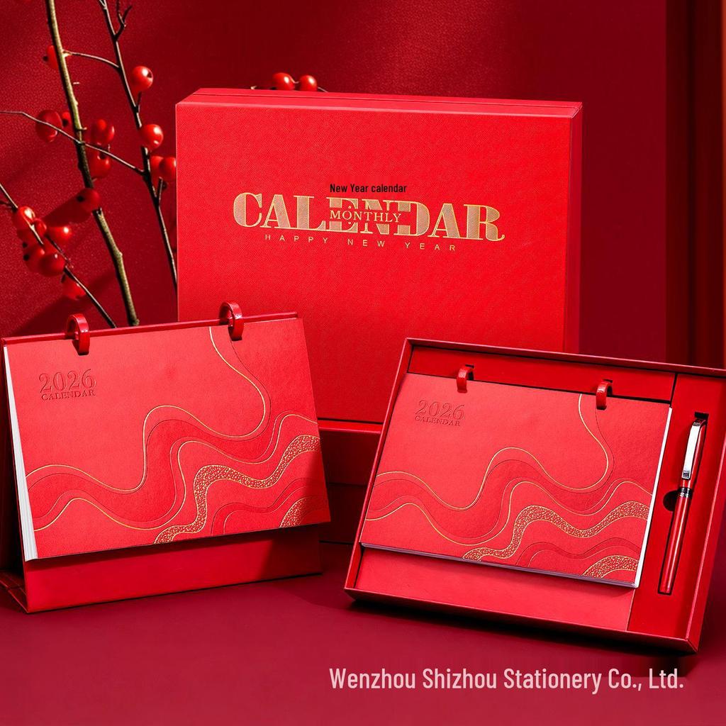 2026 Horse Year Desk Calendar: Self-Discipline & Customizable Creative Monthly Gift Set