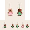 Couple Bear Couple Plush Keychain With Clothing Design For Gift And Decoration