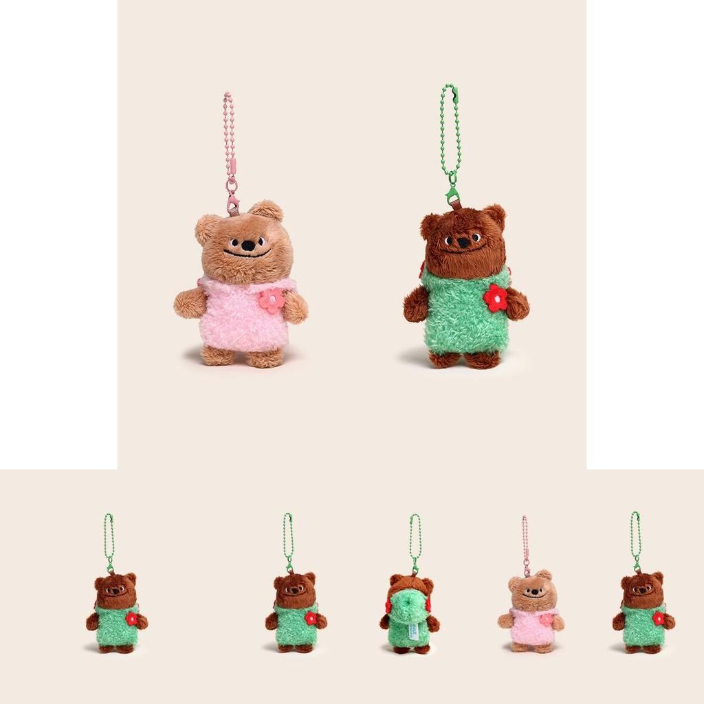 Couple Bear Couple Plush Keychain With Clothing Design For Gift And Decoration