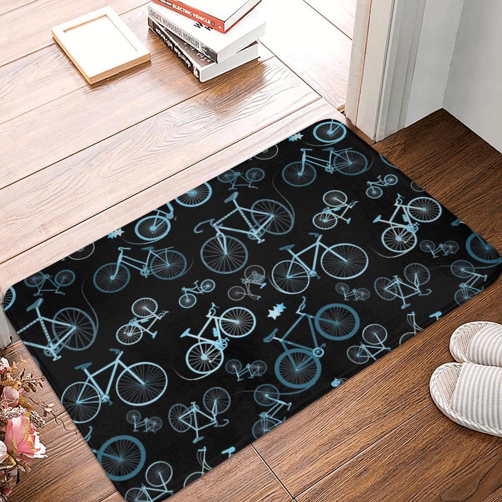 MTB Bicycle Doormat Anti-Slip Entrance Bathroom Kitchen Floor Door Mats Mountain Bike Bedroom Balcony Rug Carpet Footpad
