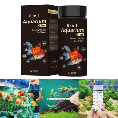 100PCS/Bottle 6 In 1 Swimming Pool Bathtub Water Test Strips Acid Water Hardness Chlorine Alkalinity PH Test Tools