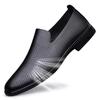 Genuine Leather Men Footwear Slip On Office Man Formal Shoes Wedding Party Men Dress Shoes Breath Driving Lazy Loafers Moccasins