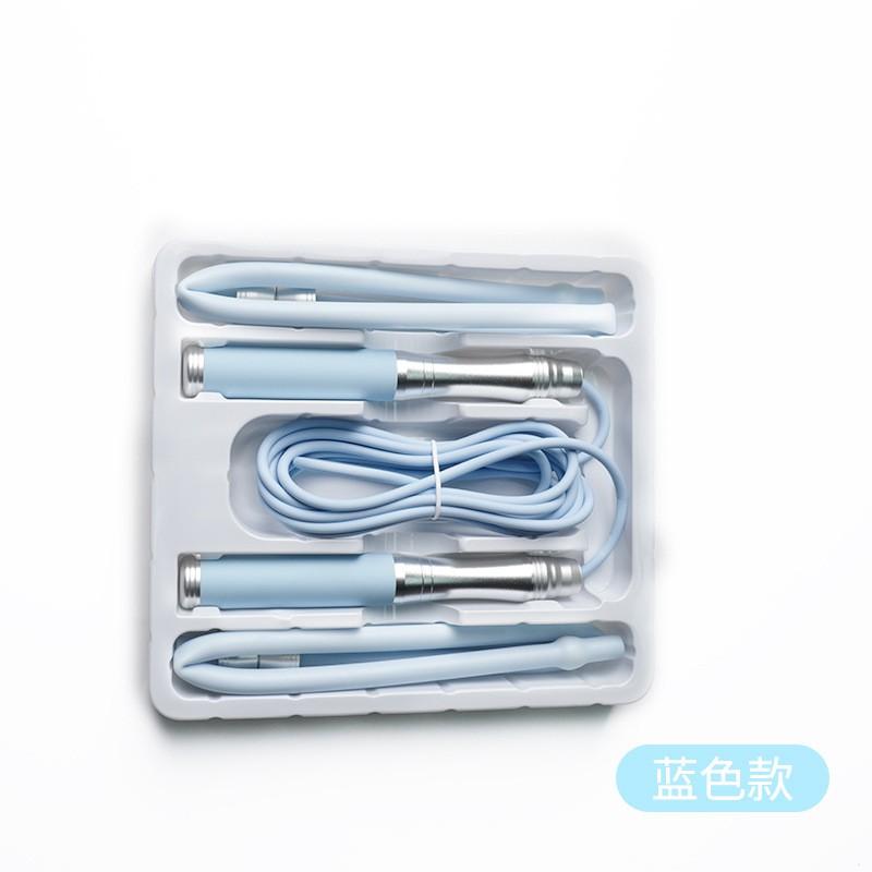 Adjustable Resistance Jump Rope Set With Aluminum Handle Silicone Grip Interchangeable Tubes Fitness Training