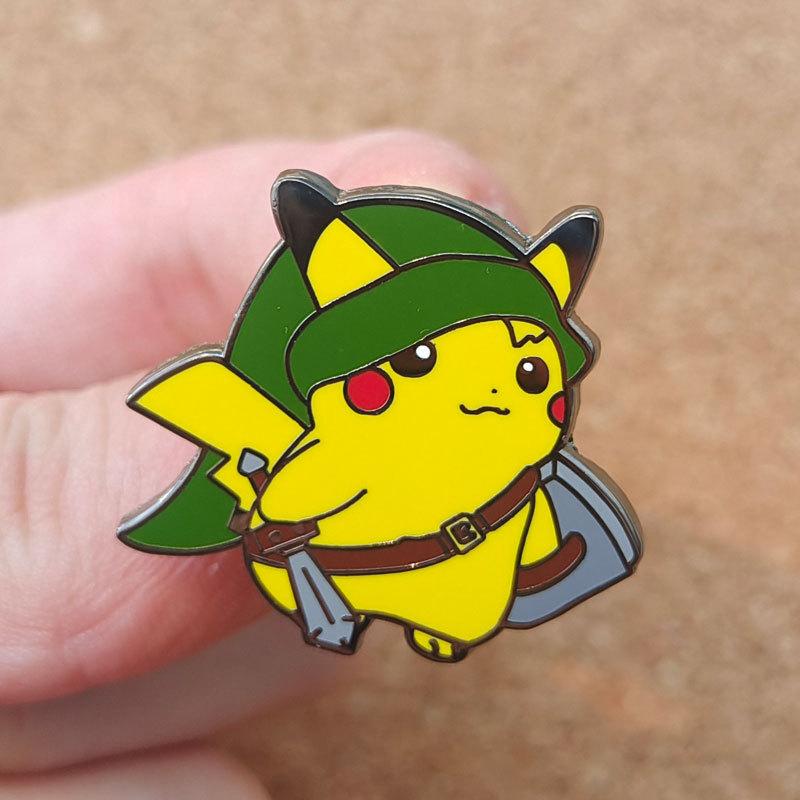 Pikachu Anime Brooch For Backpacks Enamel Pin Metal Brooch Pin For Women Badges Pin Brooches Jewelry Accessories