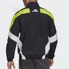 adidas Urban Q3 TT Sports Jacket with Geometric Pattern and Stand Collar Men Outerwear Black FR6599