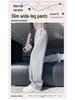 Women's 2025 High-Waisted Draping Petit Banana Sweatpants - Casual Straight Leg