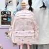 Schoolbag Star Printed Women's Backpack Travel Light Leisure Versatile Travel Backpack Middle and High School Large Capacity Student School Bag