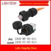 M20 RJ45 Waterproof Network Cable Connector, Panel Mount 90° Upward Port, New Energy.