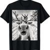 Funny Reindeer Selfie Christmas T Shirt