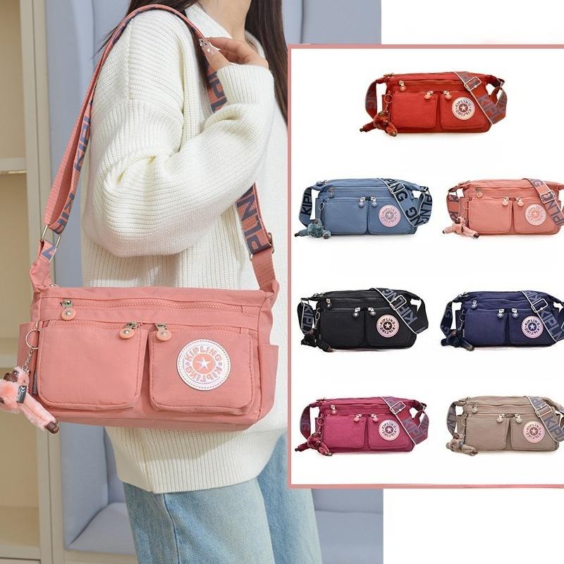 Spring and Summer Lightweight Multi-zipper Women's Crossbody Bag, Waterproof Crossbody Bag, Single-shoulder Bag