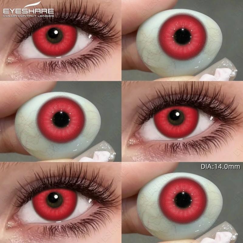 Eyeshare Cosplay Colored Contact Lenses 1 pair Pink Purple Lens Anime Role Playing Eye Makeup Softlens Fashion Cosmetics