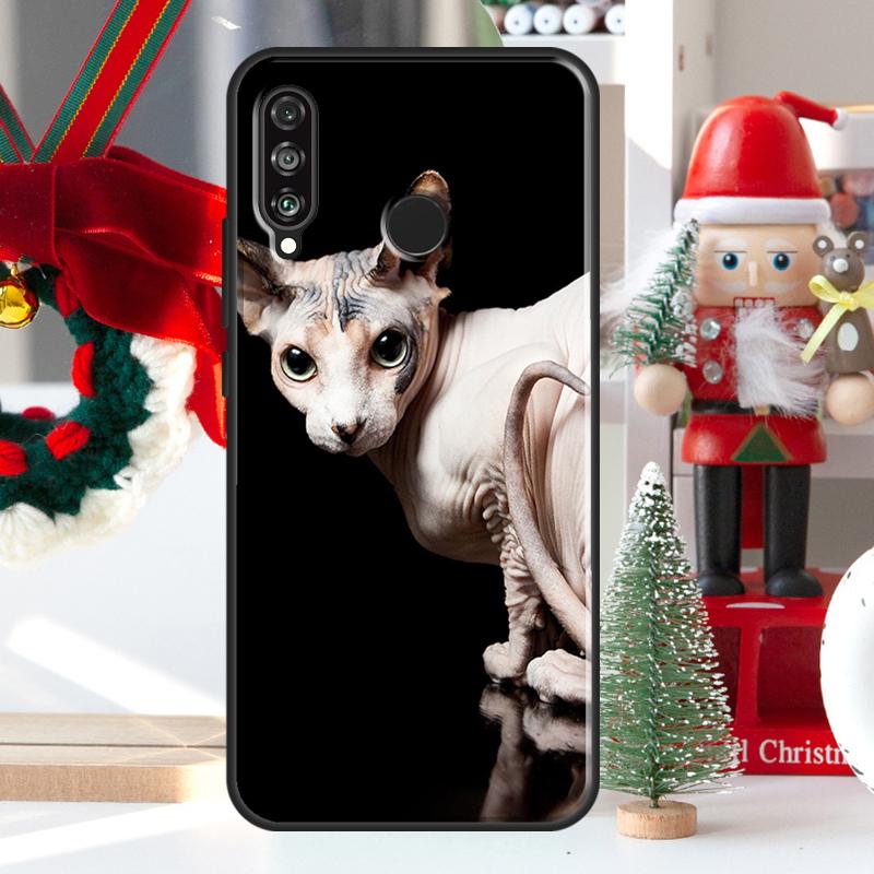 Sphynx Cat For Huawei Nova Y73 Y60 Y70 Y90 Y72 Y61 Y91 7i 8i 11i 12i 12s 9 10 SE P20 P30 P40 Lite Case