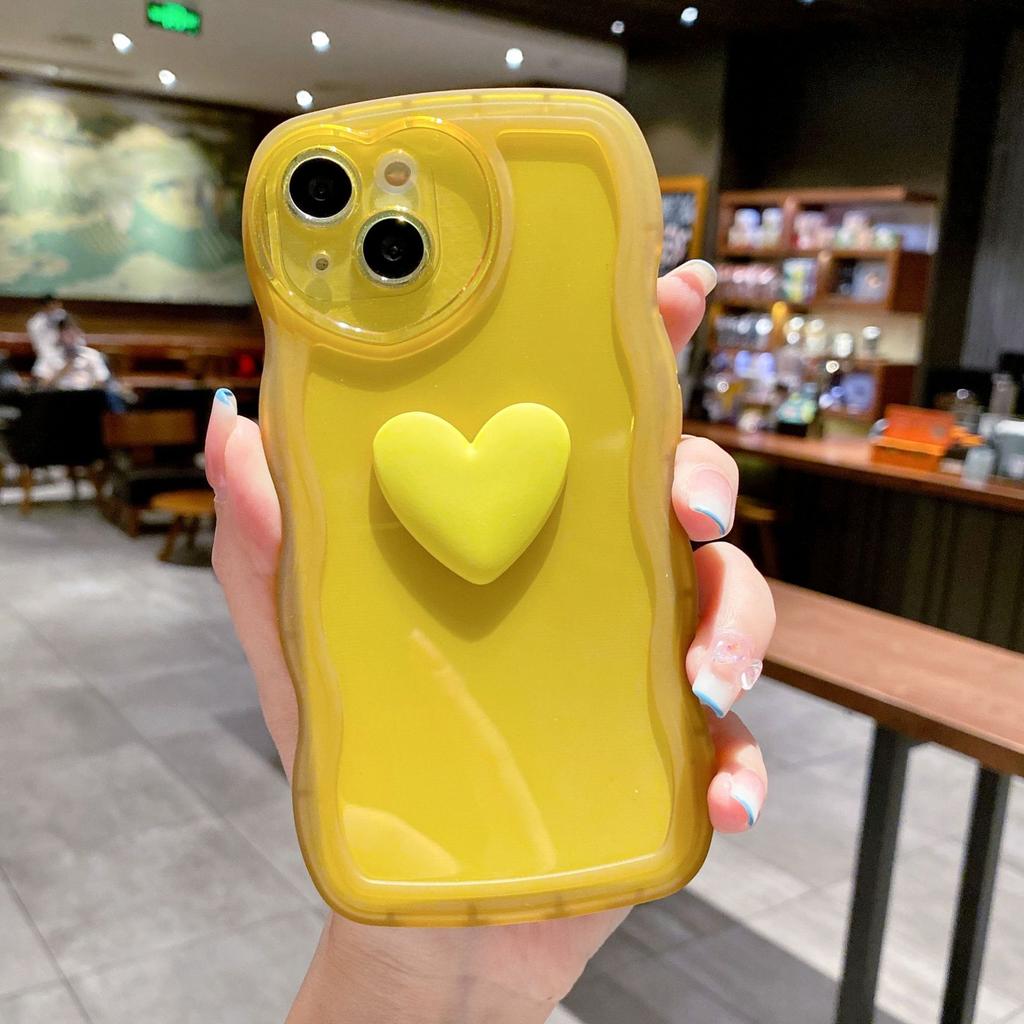 Big Wave Love Suitable for IPhone14/12promax Mobile Phone Case Apple 11 Transparent All-inclusive Soft Protective Case