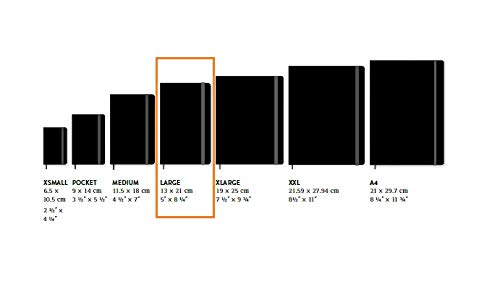 Moleskine 2021 Monthly Planner, 12M, Large, Black, Soft Cover (5 x 8.25)