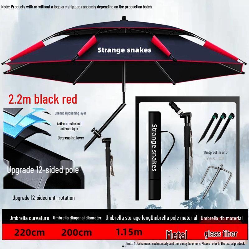 Universal Heavy-Duty Outdoor Fishing Umbrella – Large, Thickened Sunshade & Rain Protection