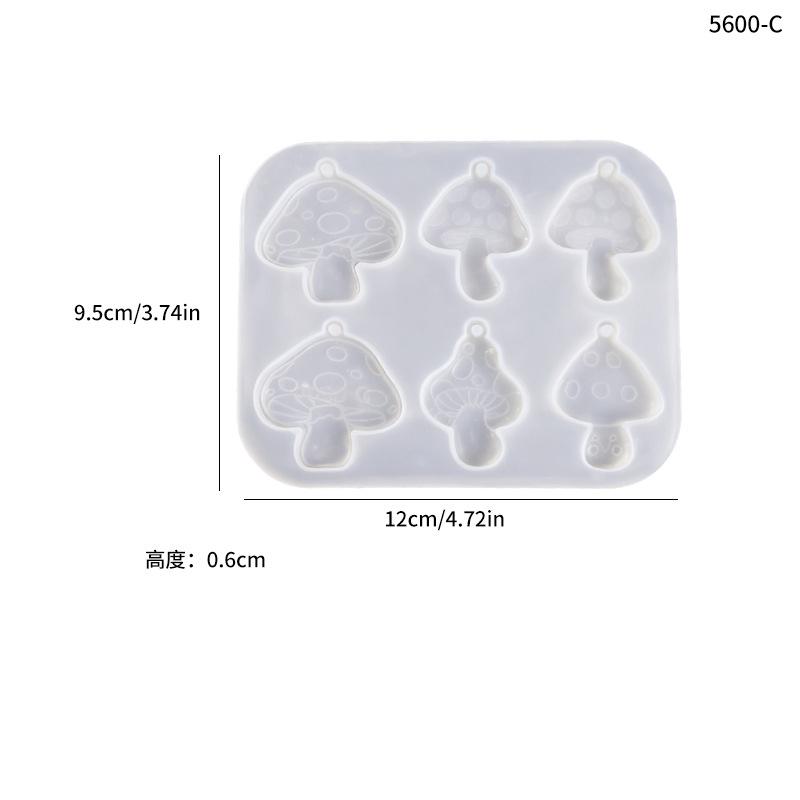 Easter Bunny Hanging Ring Mold Rabbit Easter Egg Mushroom Tag Plaster Hanging Ornament Easter Decor Silicone Mold