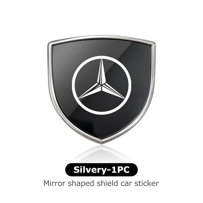 Car Alloy Sticker Shield Styling Emblem Accessories For Benz AMG VIANO GLB GLC GLE GLK W108 W124 W126 W169 W176 AM0