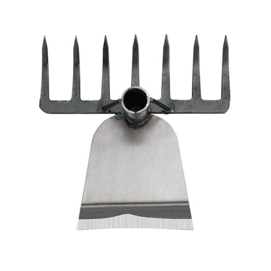 Yousheng 2-in-1 Weeding Rake Garden Hoe And Rake Heavy Duty Hand Weeder Gardening Hoe for Weeding Soil Loosening Landscaping