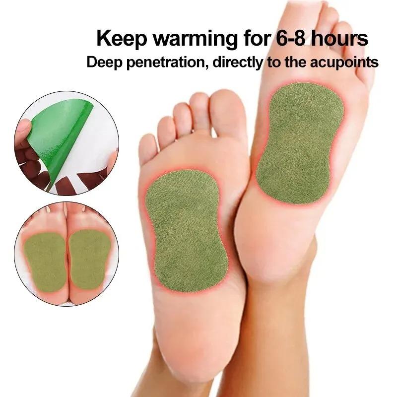 1/6/12/30pcs Mugwort Foot/Neck/Waist/Knee Patches Detoxifying Deep Cleansing Foot Pad, Natural Herbal Sleep Aid Foot Patch, Stress Relief Patch