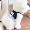 huaqianguhh White Tutu Dog Dress, Floral Sleeveless Princess Style Summer Pet Outfit for Small Dogs Teddy Bichon Frise