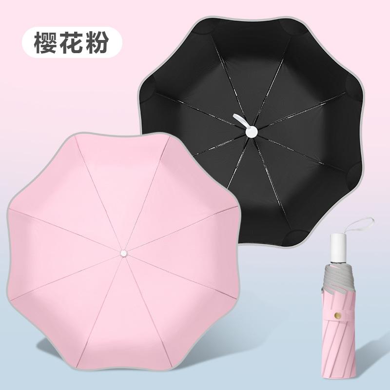 Fully automatic three-fold vinyl rounded corners, automatic opening and closing, folding umbrella hemming can be