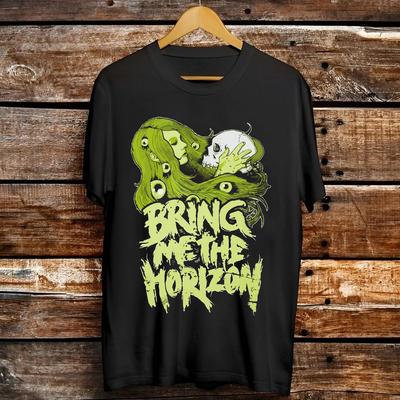 Bring Me The Horizon Band Schedel Zwart T-shirt Maat S tot 5XL Unisex T-shirt