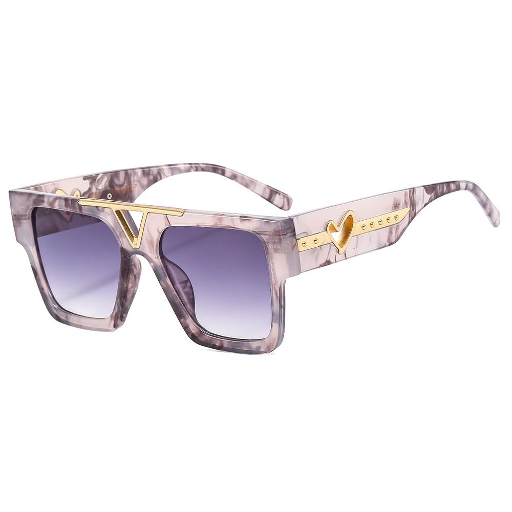 New Luxury Glamour Sunglasses For Men And Women Love Designer Brand Glasses Unisex Fashion Square Shades UV400