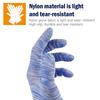 1Pair Stripe Nylon Gardening Gloves Color Non-Slip Working Gloves Housekeeping Gloves For Yard Cleaning Planting Working