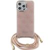 Guess Guhcp15Lhc4Sep Iphone 15 Pro 6.1Rosa/Pink Custodia Rigida Cordoncino a Tracolla Stampa 4G