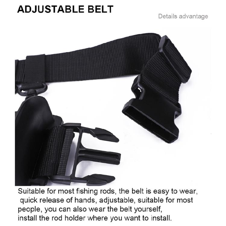 Plastic Wader with Poles Inserter Adjustable Fishing Rod Holsters for Casting Reel Waist Wading Belt Waist Belt Rod Holder