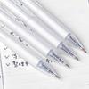 5 Stück Einziehbarer Gelstift 0,5 MM Schwarze Tinte Schnelltrocknend Ergonomischer Griff Gelstift Büro Schreibwerkzeug für Tägliche Notizen