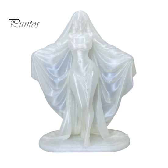 Halloween Sculpture Ornaments 3D Printed Goddess Statue, Gothic Minimalist Figurine, Modern Niche Home Accessories Mysterious for Office Desk