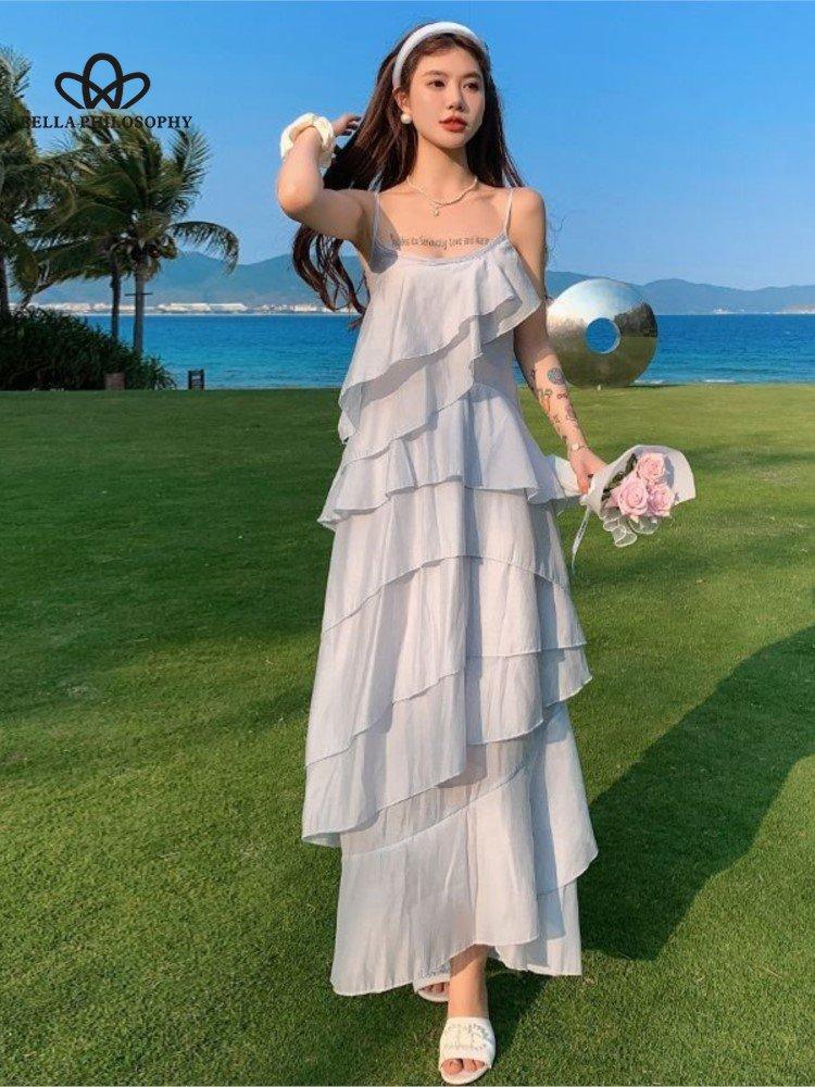 Vestidos Playeros Vestidos Largos Deportivos Mujer Vestidos