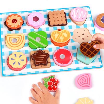 Children's Simulation Play House Ice Cream Shop Variety Dessert Plate Role Play Early Education Puzzle Kitchen Puzzle